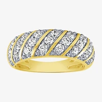 (H-I / I1) Womens 1 CT. T.W. Lab Grown White Diamond 10K Gold Band