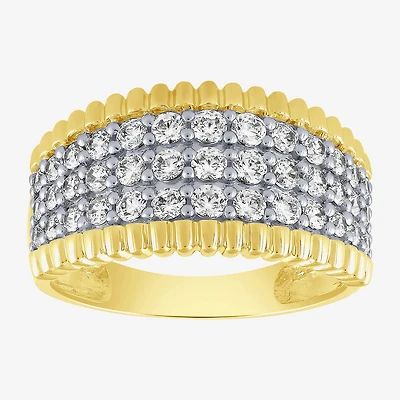 (H-I / I1) Womens 1 CT. T.W. Lab Grown White Diamond 10K Gold Band