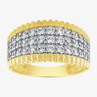 (H-I / I1) Womens 1 CT. T.W. Lab Grown White Diamond 10K Gold Band