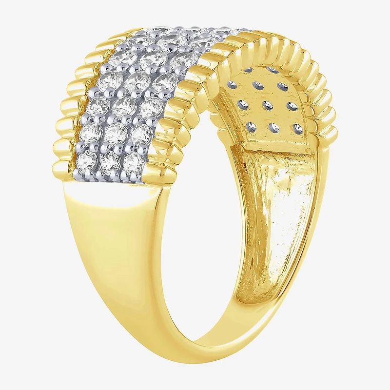 (H-I / I1) Womens 1 CT. T.W. Lab Grown White Diamond 10K Gold Band
