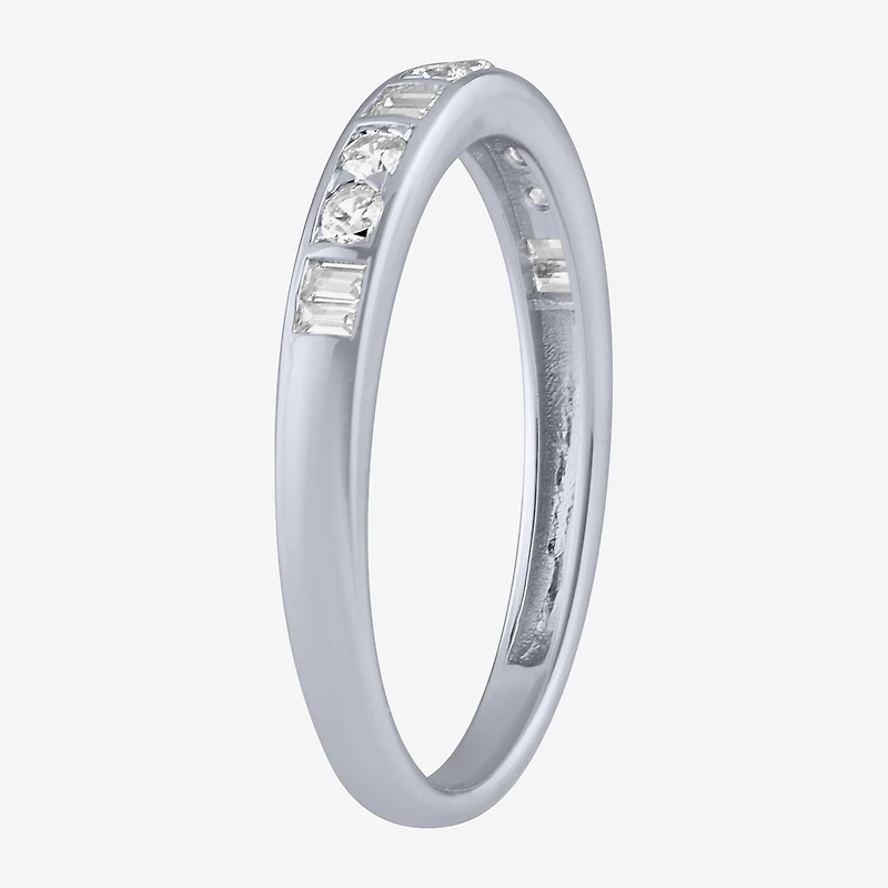 (H / I1) Womens 2MM 1/4 CT. T.W. Lab Grown White Diamond 10K Gold Wedding Band