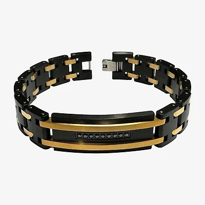Mens Stainless Steel 8 1/2 Inch Link Bracelet