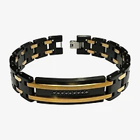 Mens Stainless Steel 8 1/2 Inch Link Bracelet