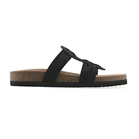 White Mountain Halicore Womens T-Strap Footbed Sandals