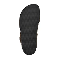 White Mountain Hazy Womens Criss Cross Strap Footbed Sandals