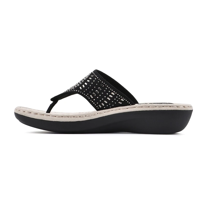 Cliffs by White Mountain Womens Cienna Slide Sandals