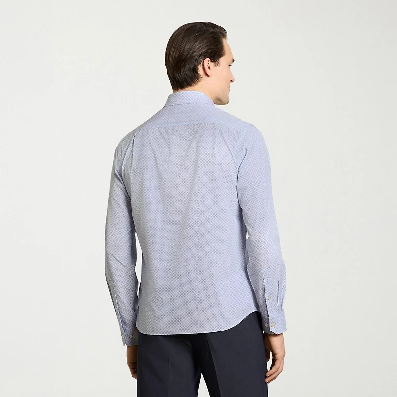Van Heusen All Way Stretch Performance Mens Long Sleeve Regular Fit Button-Down Shirt