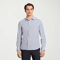 Van Heusen All Way Stretch Performance Mens Long Sleeve Regular Fit Button-Down Shirt
