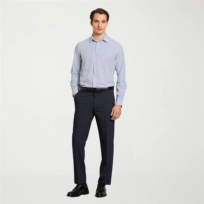 Van Heusen All Way Stretch Performance Mens Long Sleeve Regular Fit Button-Down Shirt