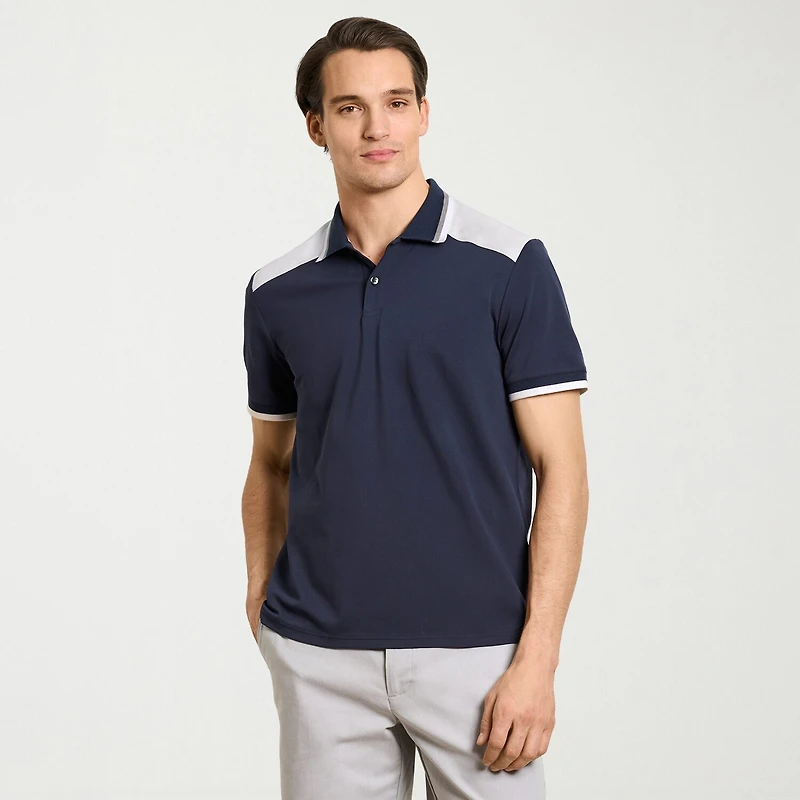 Van Heusen Performance Mens Regular Fit Short Sleeve Polo Shirt