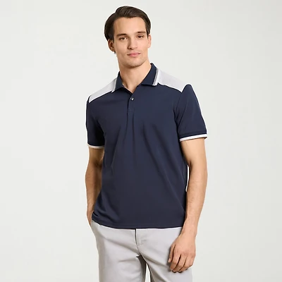 Van Heusen Performance Mens Regular Fit Short Sleeve Polo Shirt