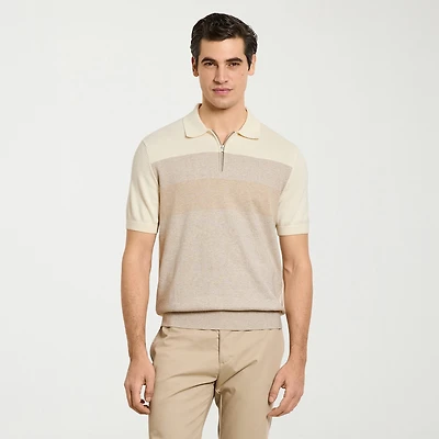 Van Heusen Temp Control Mens Short Sleeve Polo Sweater