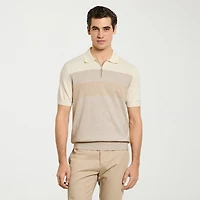 Van Heusen Temp Control Mens Short Sleeve Polo Sweater