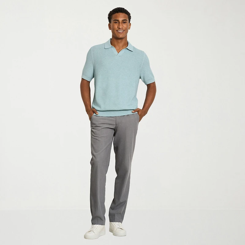 Van Heusen Temp Control Mens Short Sleeve Polo Sweater