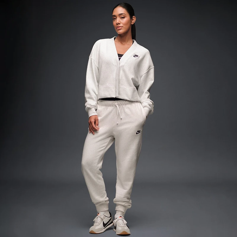 Nike Club Womens Cuffed Mid Rise Fleece Jogger