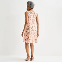 Perceptions Womens Floral Jacket Dress