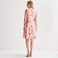 Perceptions Womens Floral Lace Jacket Dress