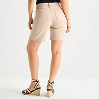 Liz Claiborne Lana Womens 8" Denim Short