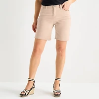 Liz Claiborne Lana Womens 8" Denim Short