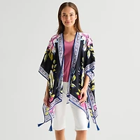 SOL and MER Tropical Floral Topper Wrap