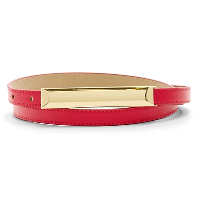 Liz Claiborne Elongated Plaque Womens Belt
