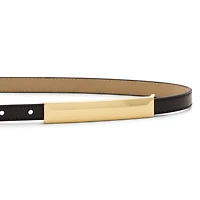 Liz Claiborne Elongated Plaque Womens Belt