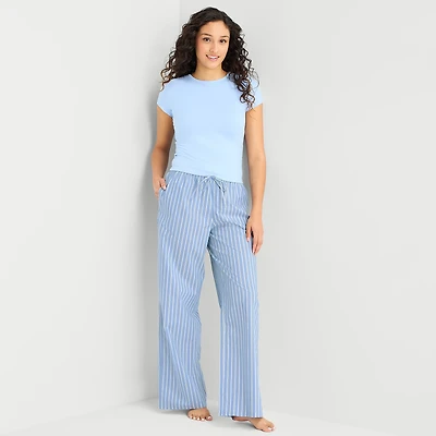 Arizona Body Womens Juniors Poplin Pajama Pants