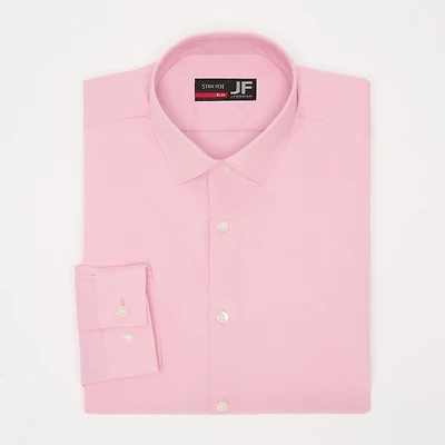 J. Ferrar Trutemp365 Chambray Mens Slim Fit Wrinkle Free Long Sleeve Dress Shirt