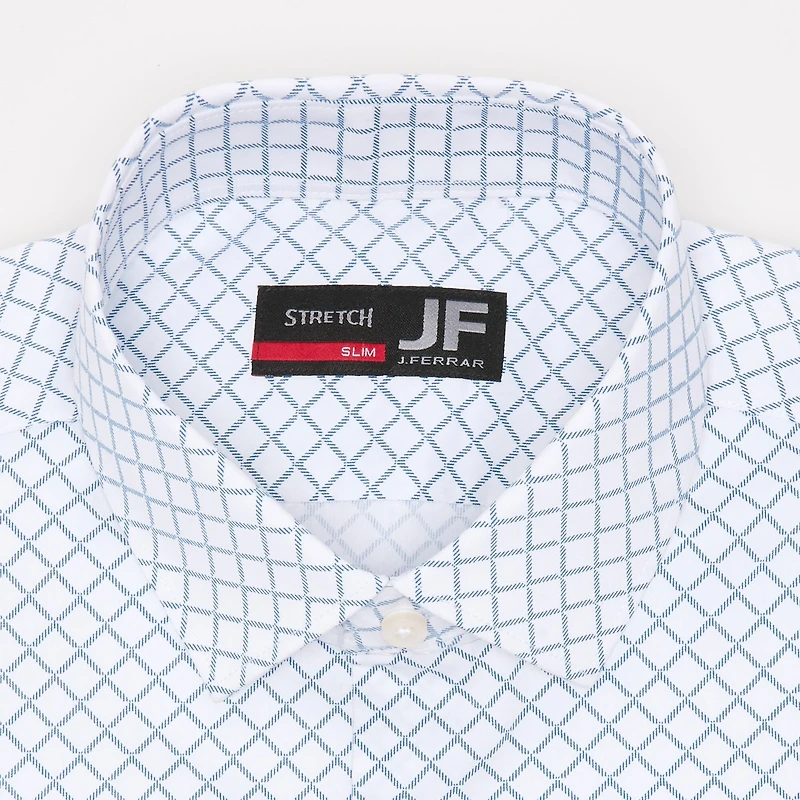 J. Ferrar Trutemp365 Mens Slim Fit Wrinkle Free Long Sleeve Dress Shirt