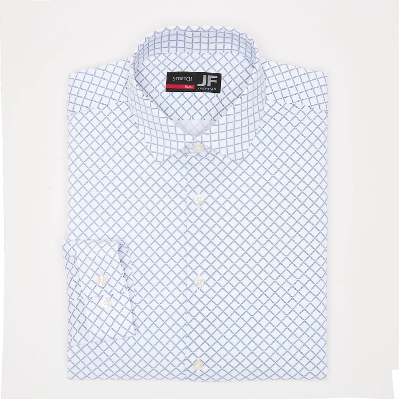 J. Ferrar Trutemp365 Mens Slim Fit Wrinkle Free Long Sleeve Dress Shirt