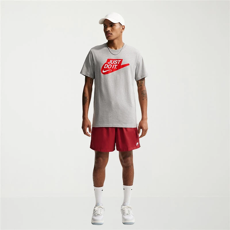 Nike Just Do It Mens Crew Neck Short Sleeve Classic Fit Big and Tall Graphic T-Shirt