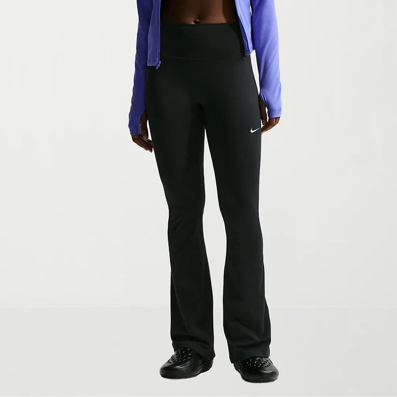 Nike One Womens High Rise Active Flare Full Length Leggings