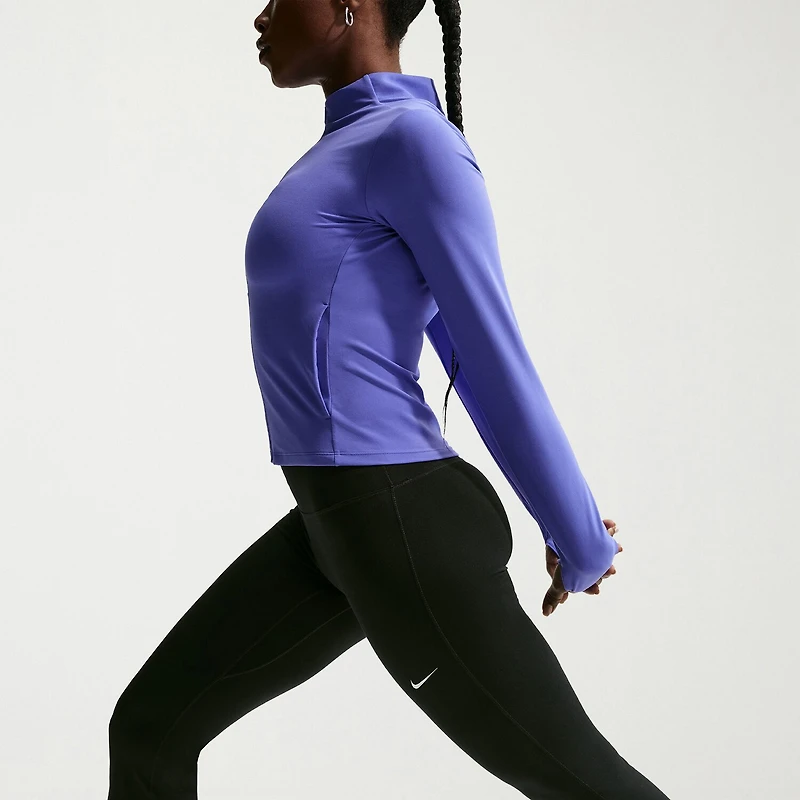 Nike One Womens High Rise Active Flare Full Length Leggings