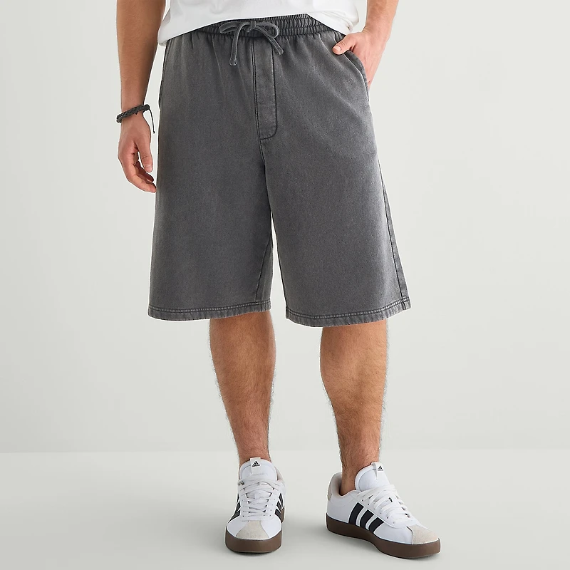 Arizona Baggy Fit Fleece Mens 12" Pull-On Short