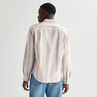 mutual weave Mens Long Sleeve Classic Fit Button-Down Shirt