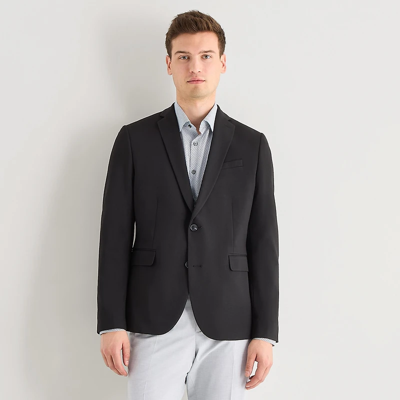 J. Ferrar 360 Stretch Knit Texture Mens Slim Fit Sport Coat