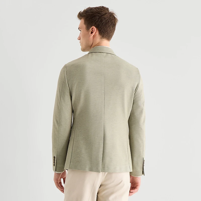 J. Ferrar 360 Stretch Knit Texture Mens Slim Fit Sport Coat