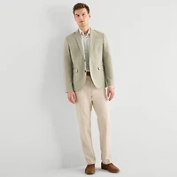 J. Ferrar 360 Stretch Knit Texture Mens Slim Fit Sport Coat
