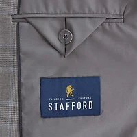 Stafford Coolmax All Season Ecomade Mens Classic Fit Plaid Suit Jacket
