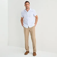 Stafford Mens Classic Fit Dress Flat Front Pant