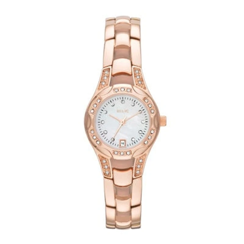 Relic By Fossil Womens Rose Goldtone Stainless Steel Bracelet Watch Zr12067