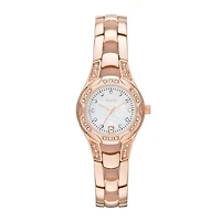 Relic By Fossil Womens Rose Goldtone Stainless Steel Bracelet Watch Zr12067