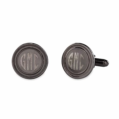 Personalized Brushed Stainless Steel Cufflinks