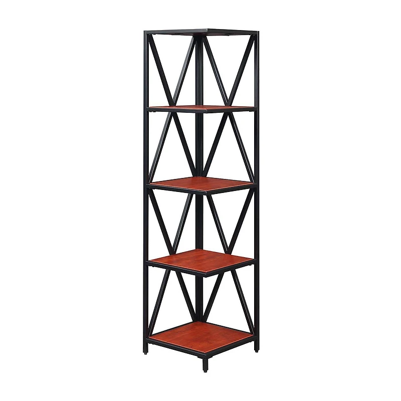 Tucson 5-Tier Corner Bookcase
