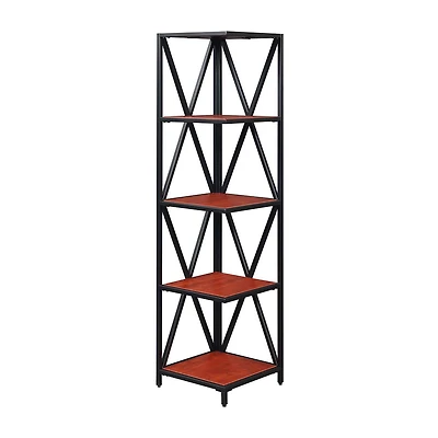 Tucson 5-Tier Corner Bookcase