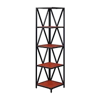 Tucson 5-Tier Corner Bookcase