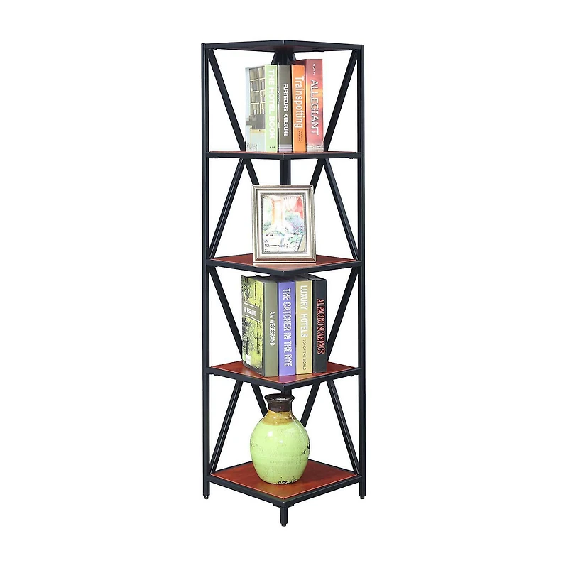 Tucson 5-Tier Corner Bookcase