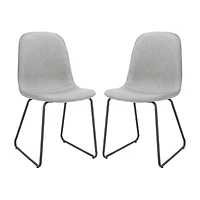 Makalu Mid Century Modern Dining Chair - Set of 2
