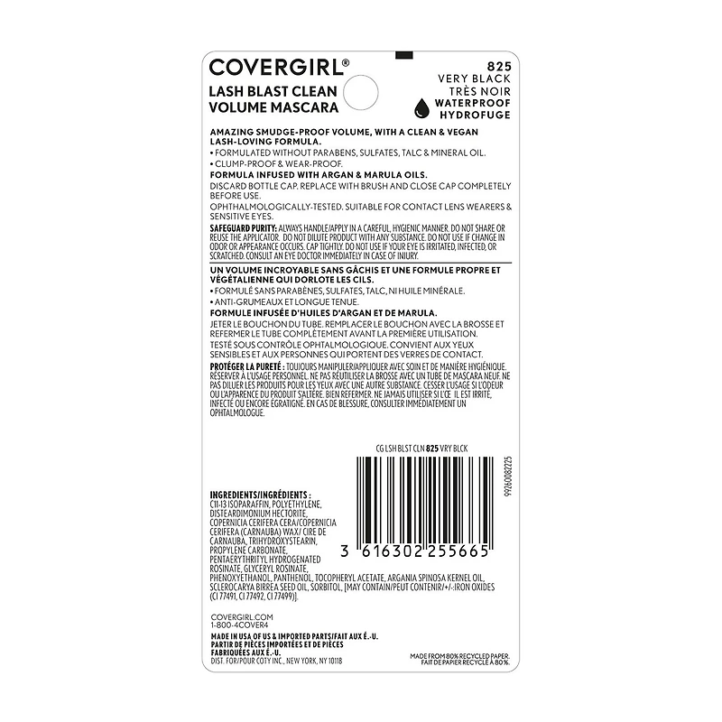 COVERGIRL Lash Blast Clean Waterproof Mascara