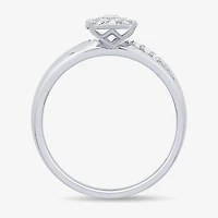 Unisex Adult 1/3 CT. T.W. Natural White Diamond 10K Gold Round Halo Side Stone Ring Set